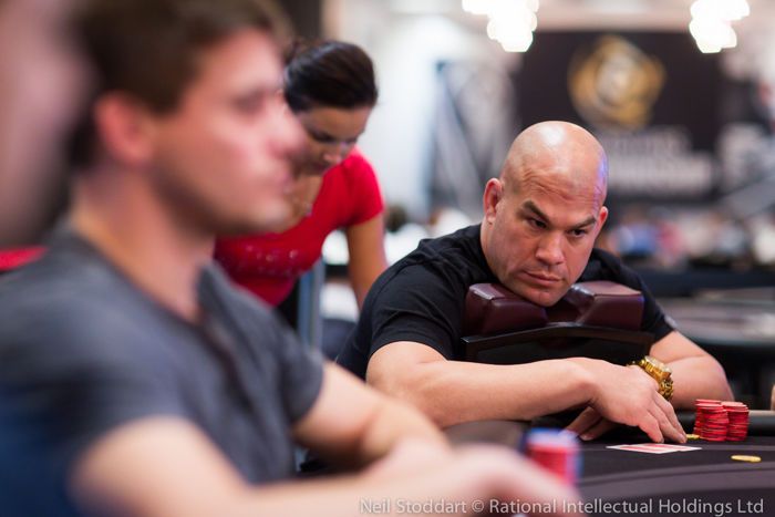Tito Ortiz notched his first-ever tournament poker cash