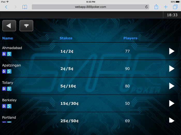 How To Play Poker On the Go with 888poker's App 105
