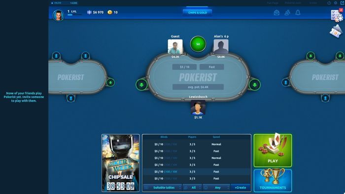 Pokerist Facebook Poker App