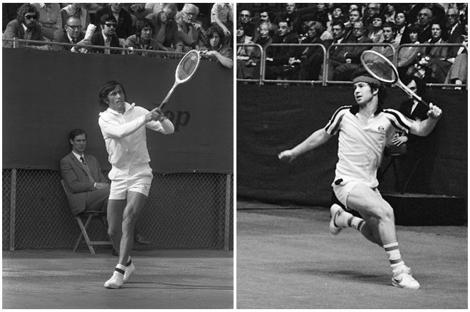 Tennis: John McEnroe and Ilie Nastase