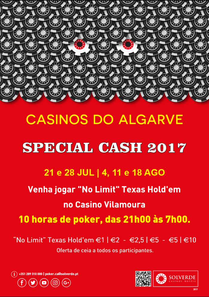 Hoje há Special Cash às 21:00 no Casino de Vilamoura 101