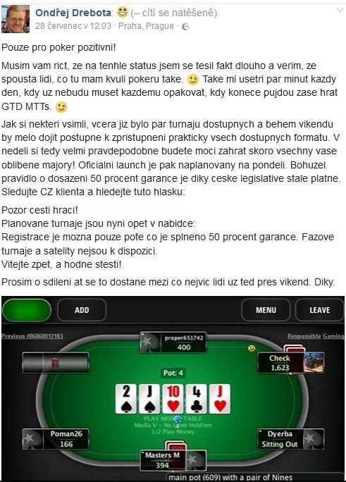 Garantované turnaje konečně také na české platformě PokerStars 101