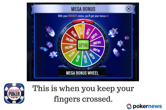 wsop free mega bonus spin