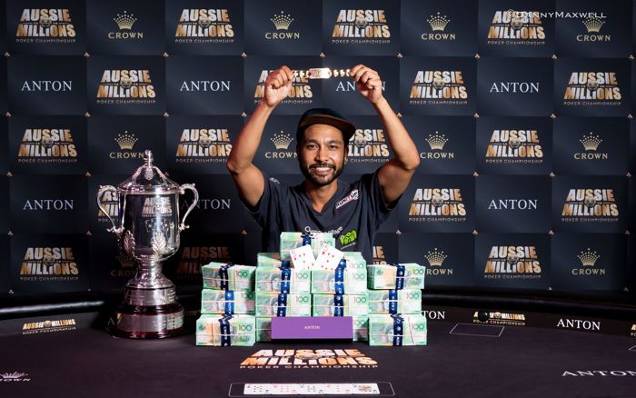 Shurane Vijayaram - $10,000 Main Event Aussie Millions Winner 2017