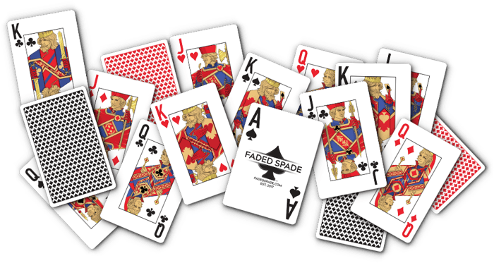 faded spade — News — Faded Spade, 100% Plastic Poker and Casino Paper  Playing Cards