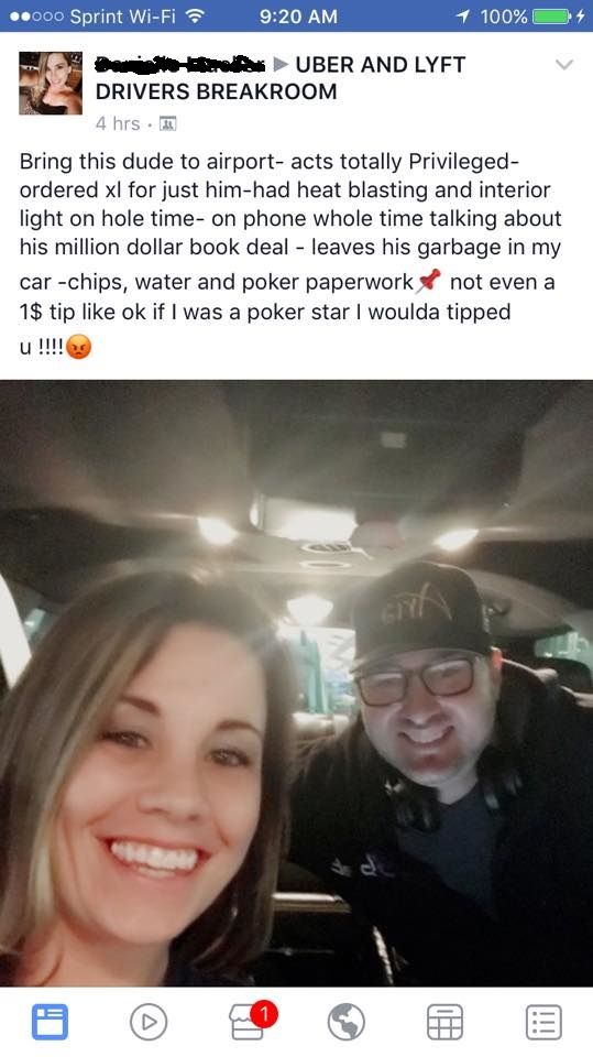 Phil Hellmuth publica #POSITIVITY. O taximetrista ii face cartea praf dintr-un singur post 101