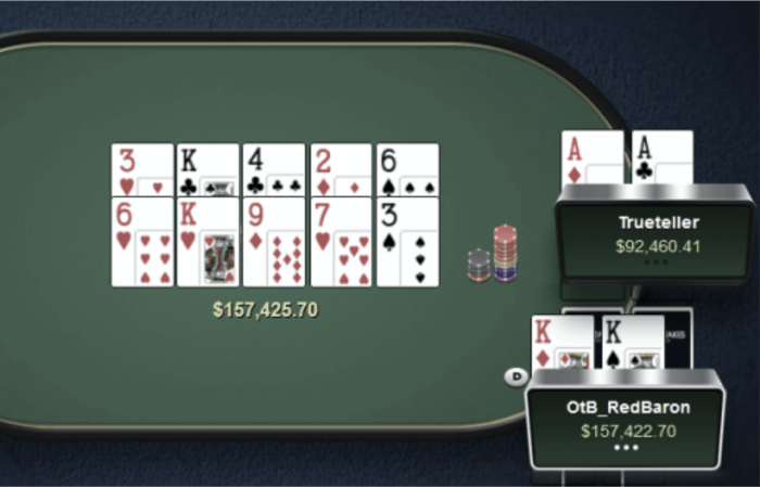 Trueteller pierde pot de 157.426$ dupa ce OtB_RedBaron ii sparge asii de doua ori consecutiv 101