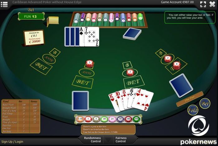 Caribbean Casino PokerGames to Play for free and with zero house edge