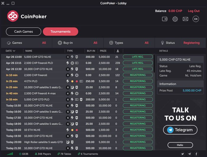 Coinpoker Freeroll