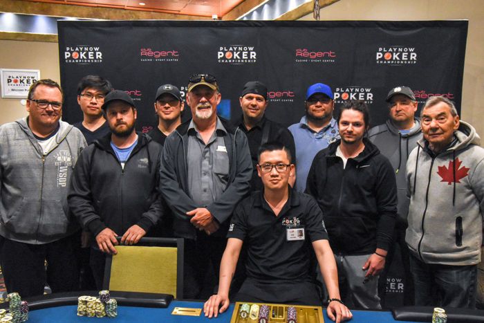 Spring PlayNow Poker Championship final table at Club Regent Casino
