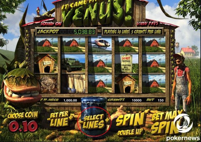 it came from venus slots free spins