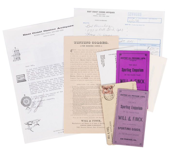 Will & Finck Gambling Catalog in Original Mailing Envelope