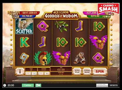 Age of the Gods: Goddess of Wisdom playtech slots