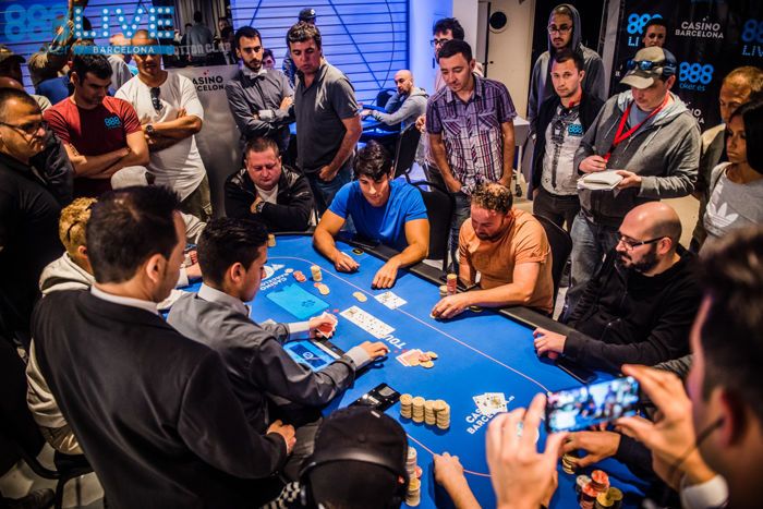 Andrea De Georgio Bubbles the 888poker LIVE Barcelona Main Event