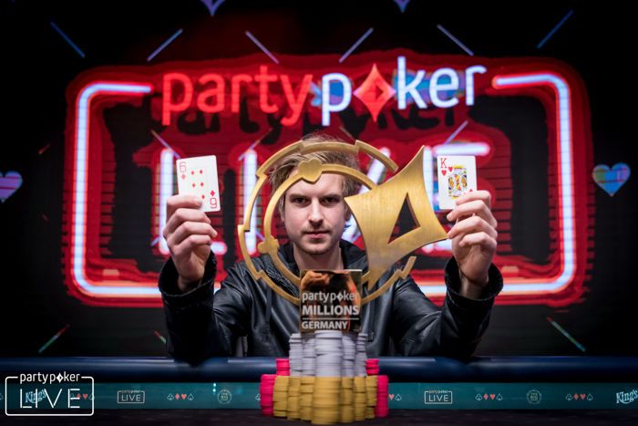 Viktor Blom wins the 2018 partypoker LIVE MILLIONS Germany Main Event