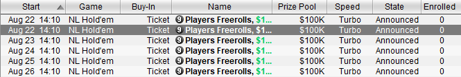 0,000 em Freerolls para Compensar Desconexões no PokerStars 101