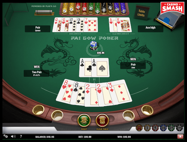 pai gow poker win