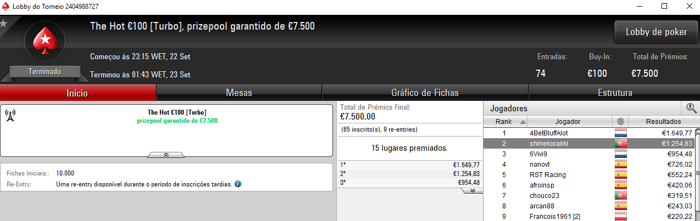 shinekorakki Brilha na PokerStars.FRESPT e Recebe Mais de 4,000 & Mais 102