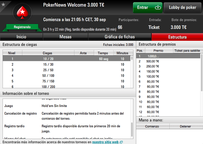 Juega nuestro torneo privado con 3.000T€ de prize pool en PokerStars 101