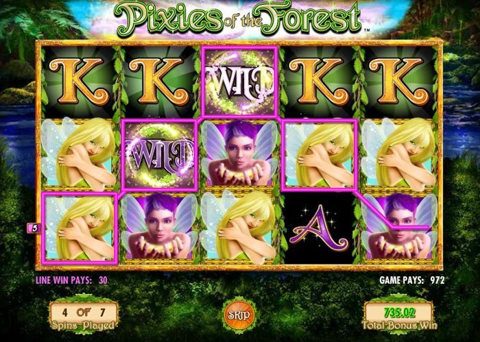 pixies of the forest slot win