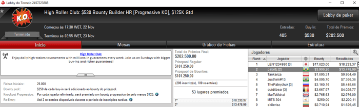 pabritz e Joao Valli com Premia??es de Cinco Dgitos no PokerStars 101