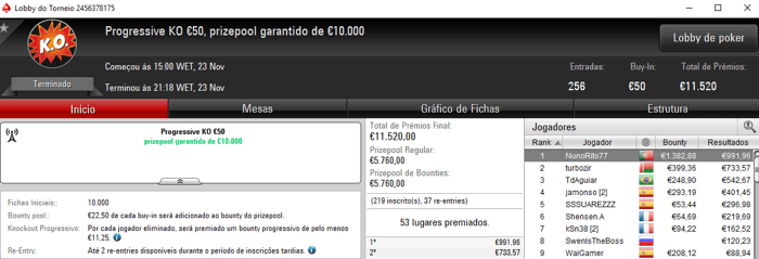 kakiers Vence o Eliminator €200 e Fatura €3,857 na PokerStars.FRESPT & Mais 102