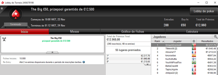 kakiers Vence o Eliminator €200 e Fatura €3,857 na PokerStars.FRESPT & Mais 103