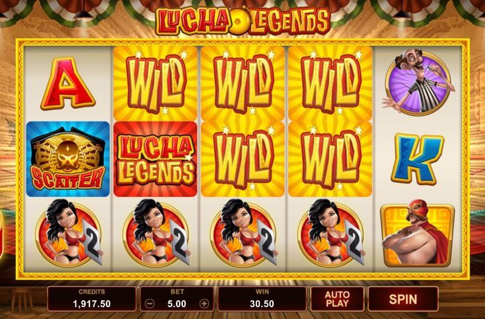 lucha legends microgaming slot play