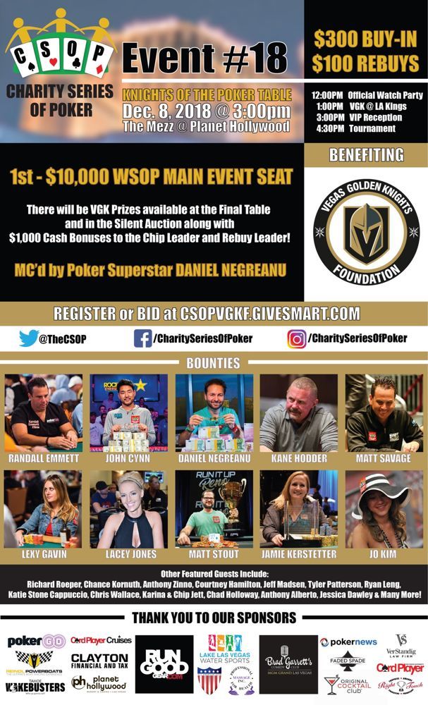 Having Fun and Playing to Win in Charity Poker Tournaments 101