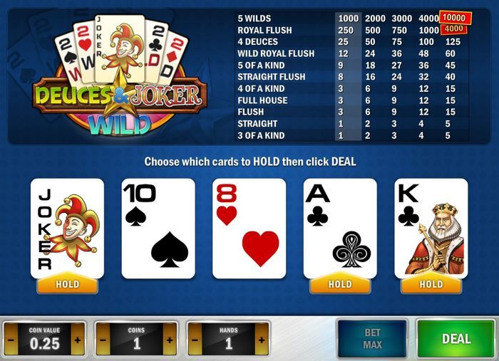 free online deuces wild bonus poker