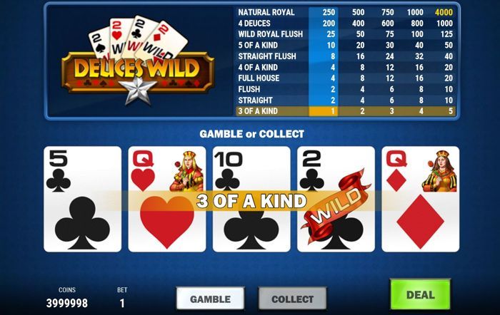 play deuces wild video poker