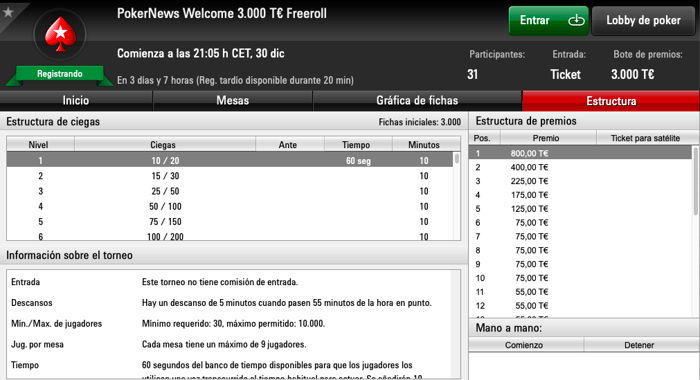 Nuestro regalo de Navidad viene en forma de Freerolls y con 12.000T€ en premios 101