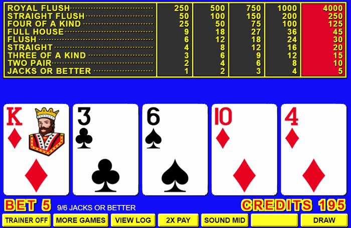 video poker games