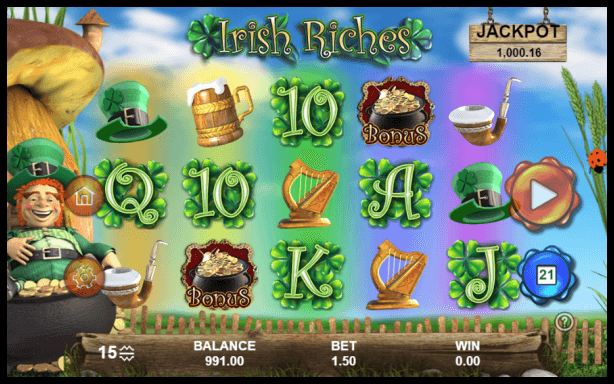 Free £20+ No Deposit Casino Slot Irish Riches