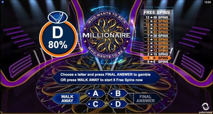 Who wants to be a millionaire bonus round