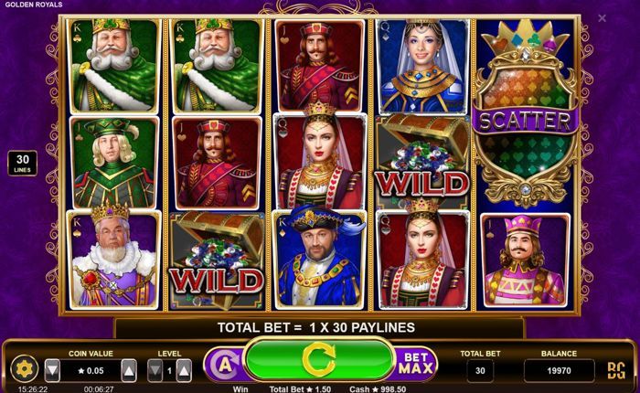 golden royals slot booming games online