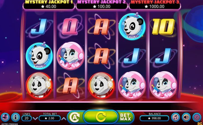 astro pandas booming video slots