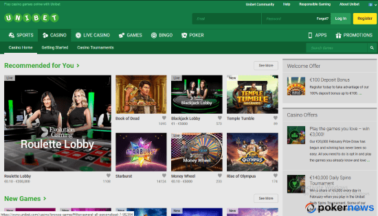 Unibet Casino bonus