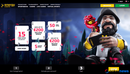 energy casino bonuses