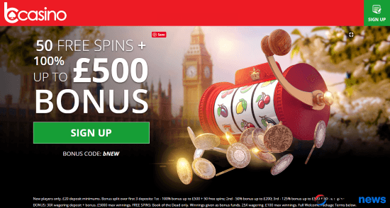bCasino bonus