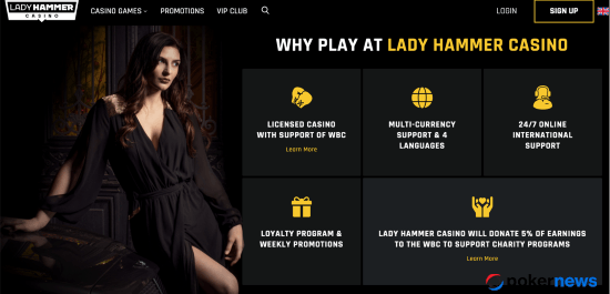 Lady Hammer Casino new bonus codes