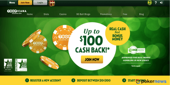 Tropicana Casino NJ Bonus