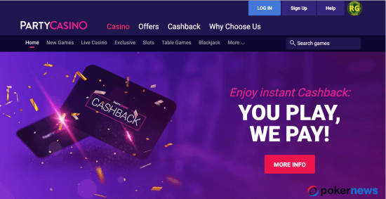 PartyCasino NJ Bonus