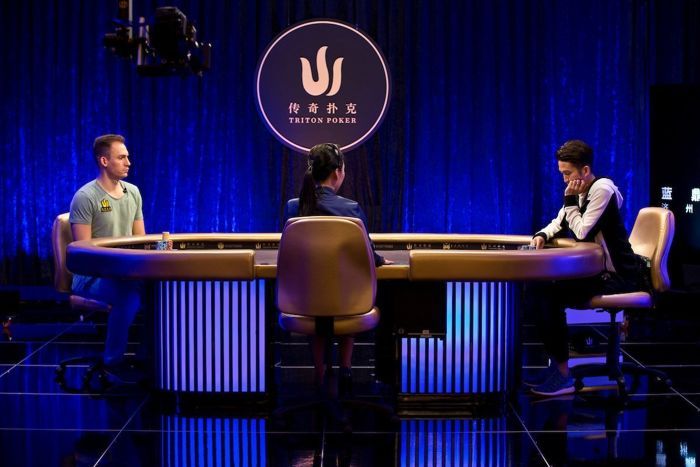 Justin Bonomo and Yue Wei Hsiang prepared for a heads-up battle.