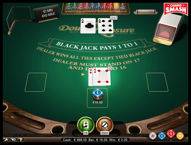 blackjack double