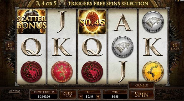 Game Of Thrones Online Slot in United States