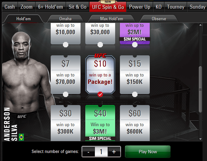 Spin & Go's UFC