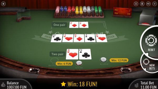 How does texas holdem work in a casino play