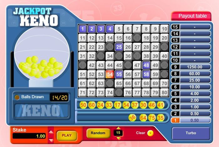 keno game number