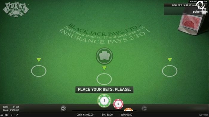 Blackjack Pays 3 To 2 Chart